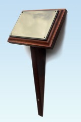 Medium Mahogany Plaque