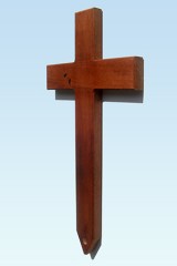 Large Mahogany Gravemarker