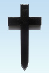 Small Black Gravemarker